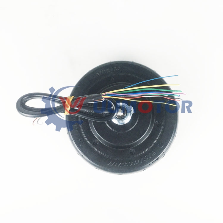6in Spring Motor 6 inch 250w single shaft robot motor with encoder - uumotor