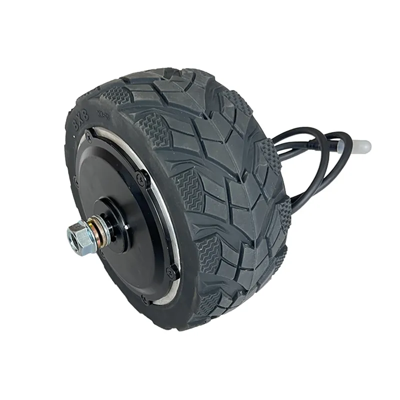 High torque 8 inch brushless servo wheel motor with 20Nm rated torque and 40Nm peak torque for robotic applications